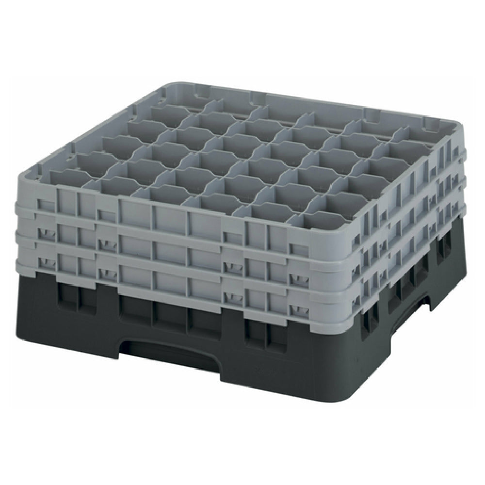 Cambro 36S738110 Camrack® Glass Rack With (3) Soft Gray Extenders Full Size