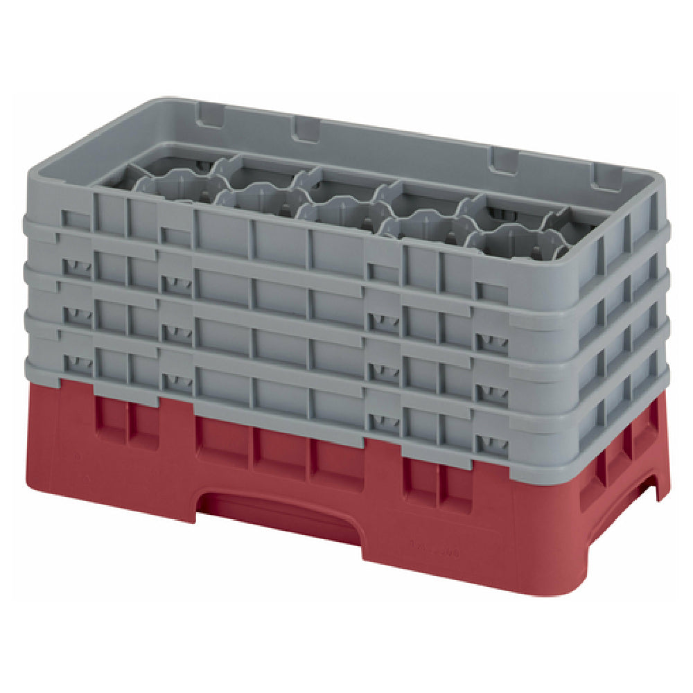 Cambro 17HS800416 Camrack® Glass Rack With (4) Soft Gray Extenders Half Size