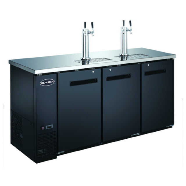 SABA SDD-24-72 Direct Draw Beer Dispenser Three-section 72-3/4" W