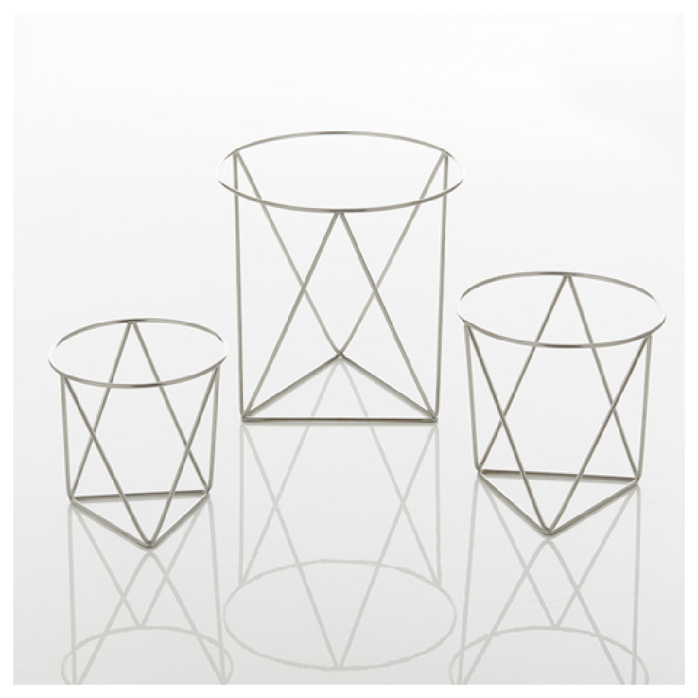 American Metalcraft RSGS3 Geometric Rise Set Set Of 3 Stainless Steel