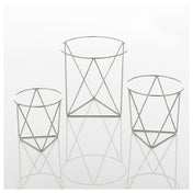 American Metalcraft RSGS3 Geometric Rise Set Set Of 3 Stainless Steel
