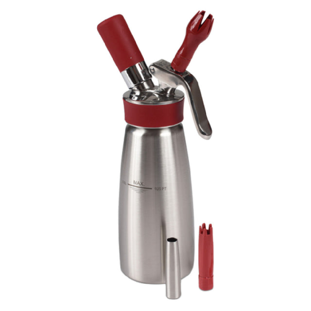 JB Prince B938 ISi Gourmet Whip Cream Maker 12"H 16 Oz. Capacity