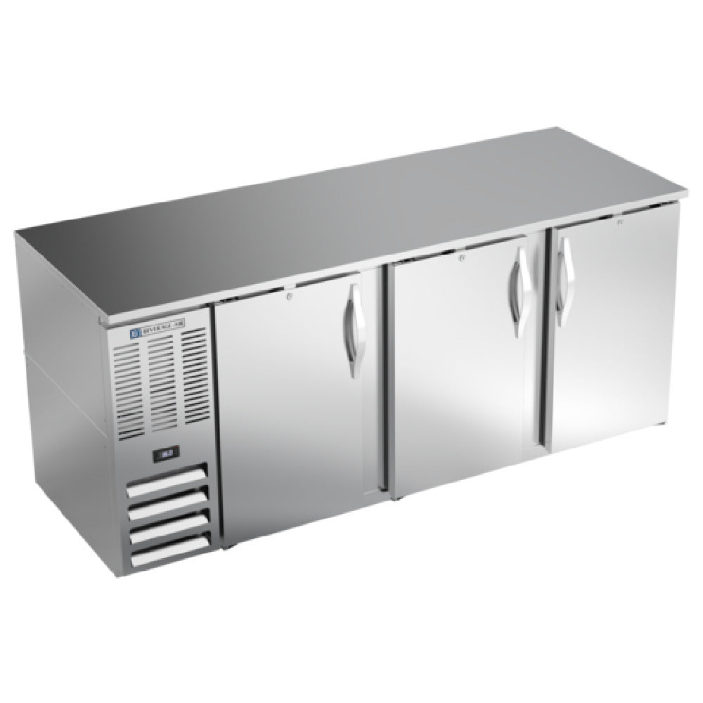Beverage Air BB78HC-F-S - Refrigerated Food Rated Back Bar Storage Cabinet, Three-section