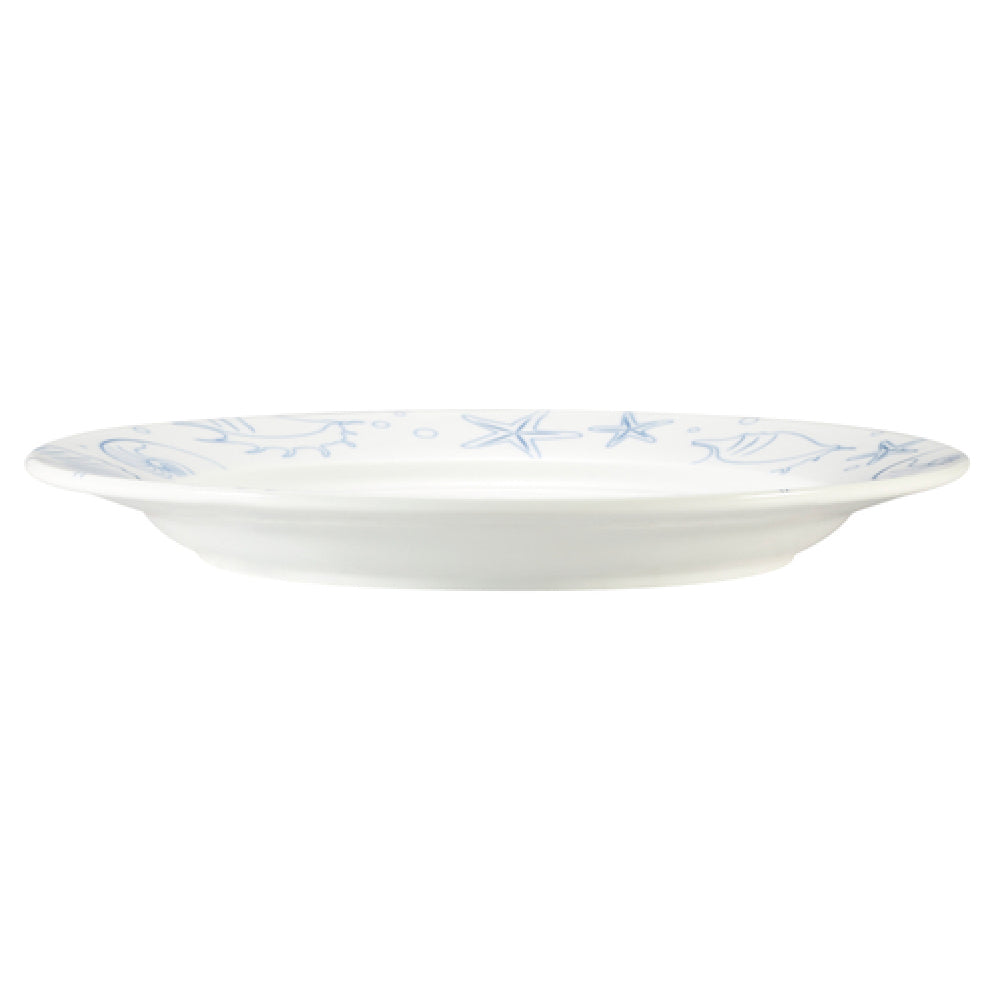 CAC China ATC-21 Atlantic Seashell Plate 12" Dia. X 1-1/4"H Round