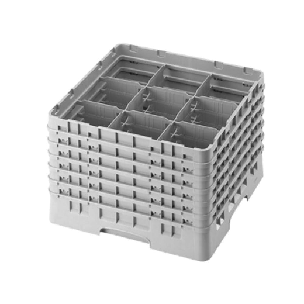 Cambro 9S1114151 Camrack® Glass Rack With (6) Soft Gray Extenders Full Size