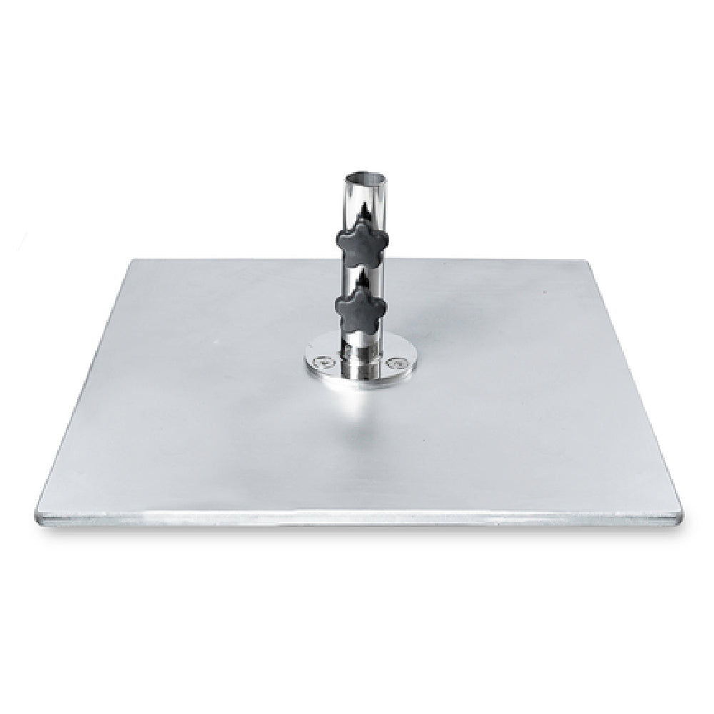 Plantation Prestige Commercial Furniture 22398101-0170 Umbrella Base 24” X 24” 100 Lbs Galvanized Steel Plate