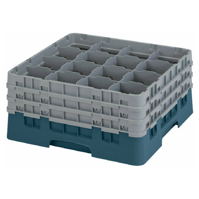 Cambro 16S738414 Camrack® Glass Rack With (3) Soft Gray Extenders Full Size
