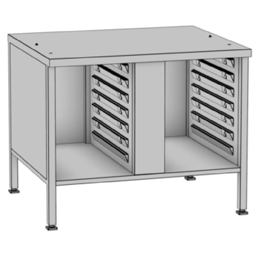 Rational 60.31.091 Stand III Stationary Oven Stand 26-3/8"H (14) Supporting Rails
