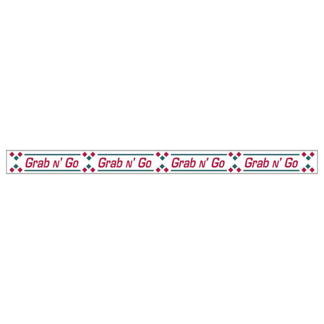 Hubert 57661 - Merchandising Food Tape, "Grab & Go", 1" X 500' Roll