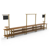 Steelite MGCMLB23BBXF - Taco Bar Station, 558.5" X 38.0" X 96.0", Modular