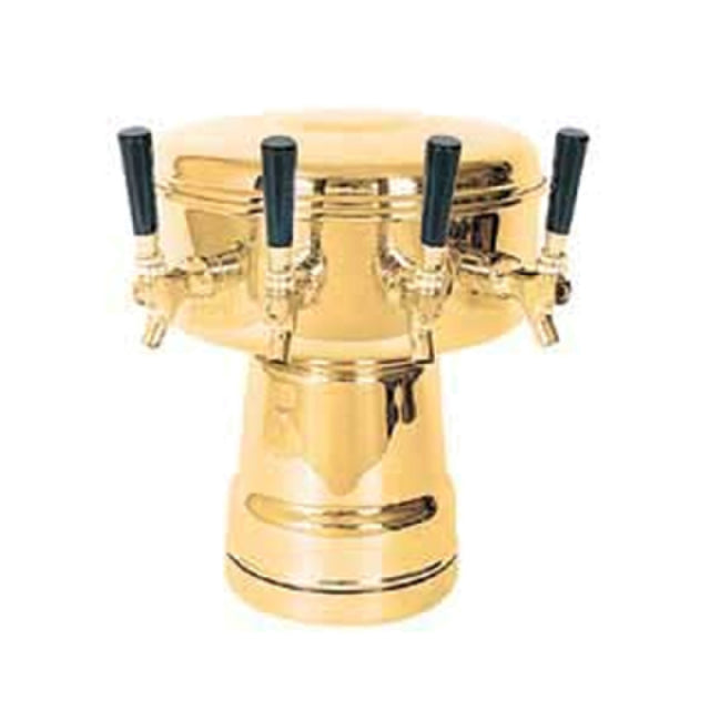 Micro Matic MTB-4BRKR Mushroom Draft Beer Tower Countertop 12" Dia. X 15-5/16"H