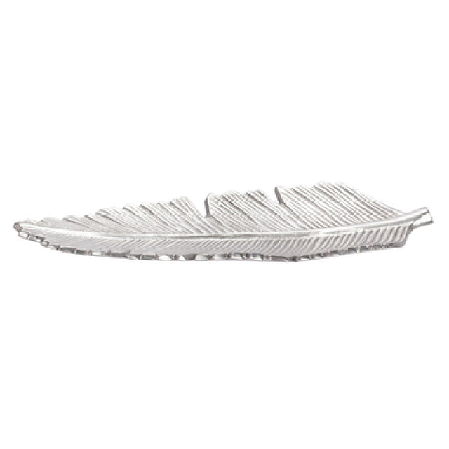 Bon Chef 80150TERRA Platter 12-1/4" X 4-15/16" X 3/4"H Banana Leaf Shaped