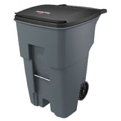 Rubbermaid FG9W2200GRAY BRUTE® Roll-Out Container 95 Gallon 35-2/5" X 27-1/3" X 45-3/5" H