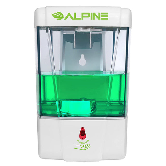 Alpine Industries ALP432-1-WHI Soap & Hand Sanitizer Gel Dispenser Automatic 23.7 Oz (700ml)