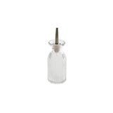 American Metalcraft BBF3 Glass Bitter Bottle Fluted Stainless Steel/silicone