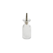 American Metalcraft BBF3 Glass Bitter Bottle Fluted Stainless Steel/silicone