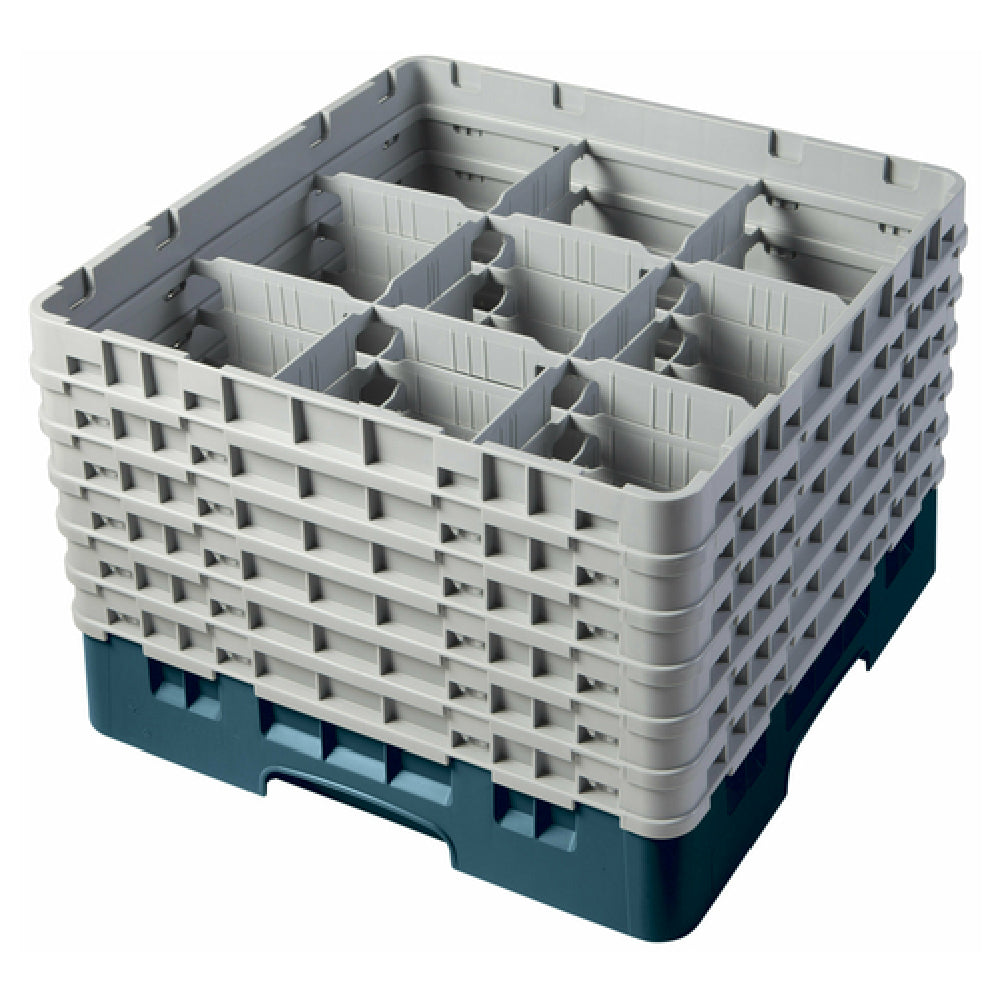 Cambro 9S1114414 Camrack® Glass Rack With (6) Soft Gray Extenders Full Size