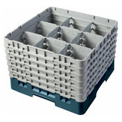 Cambro 9S1114414 Camrack® Glass Rack With (6) Soft Gray Extenders Full Size