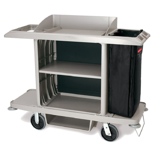 Rubbermaid 1969596 Housekeeping Cart Full Size Platinum