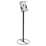 Hubert 94781 - Disposable Glove Box Floor Stand, 12" Dia. Base X 35"H, Holds (1) Box