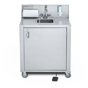Crown Verity CV-PHS-1 Portable Hand Sink Hot & Cold Water (1) 12" Wide X 14" Front-to-back X 6" Deep Bowl