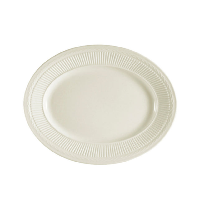 CAC China RID-14 Ridgemont Platter 12"L X 9-3/8"W X 1-1/2"H Oval