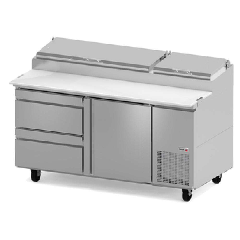 Fagor Refrigeration FPT-67-D2 19054902 Refrigerated Pizza Prep Table 67-1/4"W