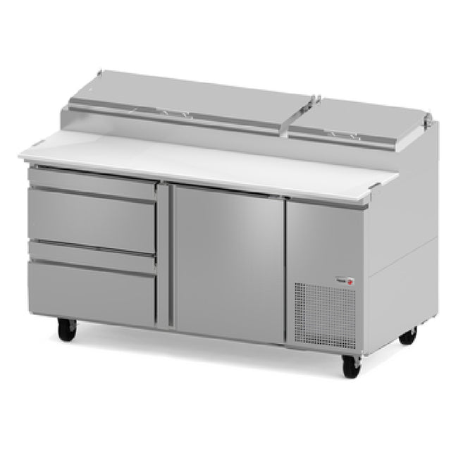 Fagor Refrigeration FPT-67-D2 19054902 Refrigerated Pizza Prep Table 67-1/4"W
