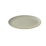 Yanco GO-310 Golden Coast Dinner Plate 6-1/4"W X 10"D X 7/8"H Porcelain