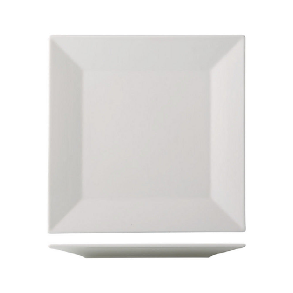 CAC China NGA-9 Niagara Plate 9"L X 9"W X 5/8"H Square