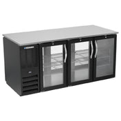 Beverage Air BB72HC-FG-PT-B - Refrigerated Open Food Rated Back Bar Pass-Thru Storage Cabinet