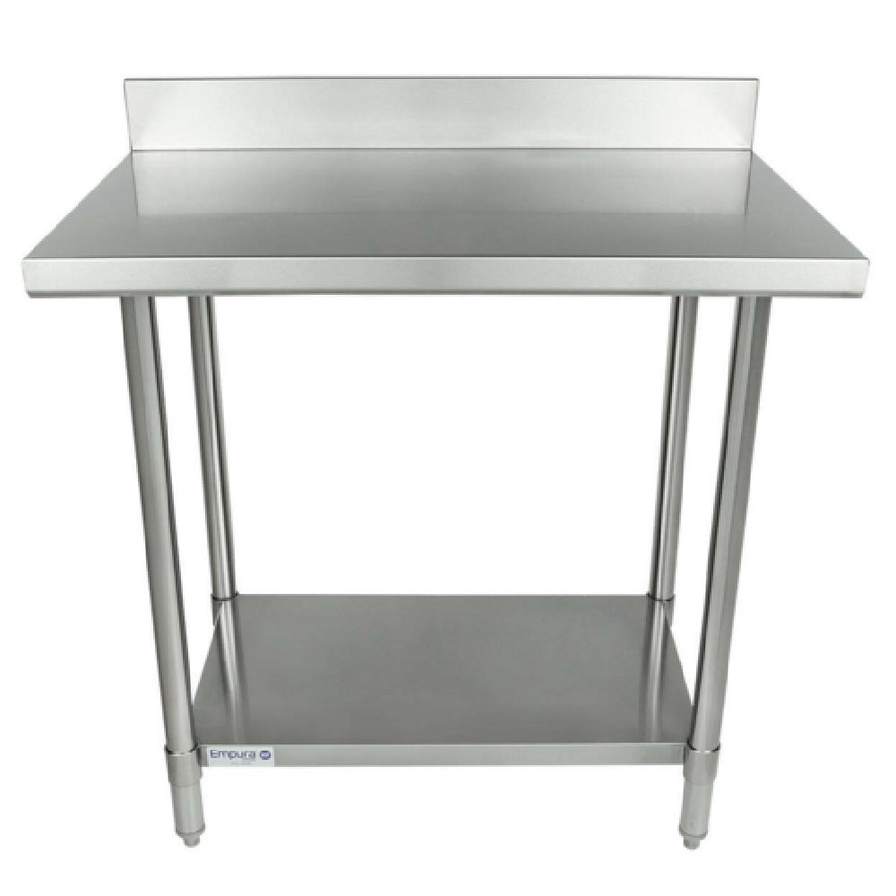 Empura SWT4B2436 - Work Table, 36"W X 24"D X 35"H, Super Duty 4" Backsplash