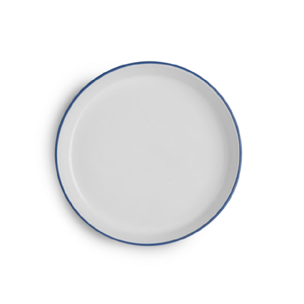 Arc Cardinal FP469 Santa Anita Reflections Blue Band Gourmet Plate (D:7.875'') Stoneware