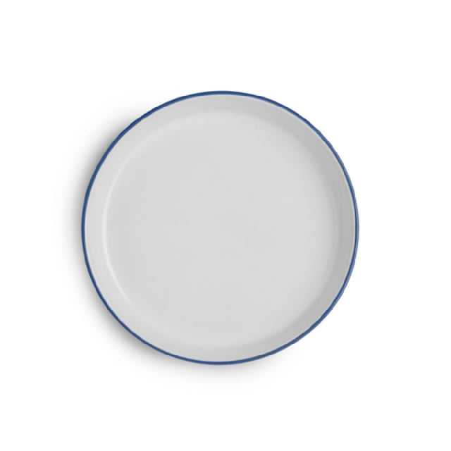 Arc Cardinal FP469 Santa Anita Reflections Blue Band Gourmet Plate (D:7.875'') Stoneware