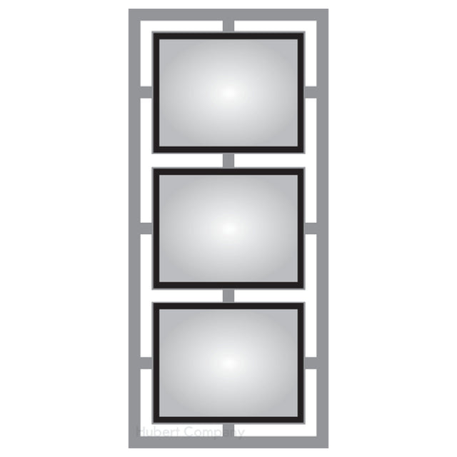 Hubert 17330 - Menu Board, Wall-mount, (3) 8-1/2" X 11" Pockets