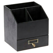 American Metalcraft PWBC8 Caddy 4-compartment (with Drawer) 6-5/8"L X 6-1/2"W X 7-1/4"H