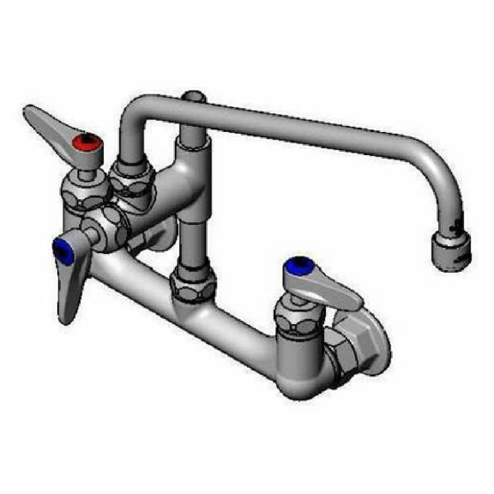 T&S Brass B-0231-A12CR-GE Pantry Faucet Double Wall Mount