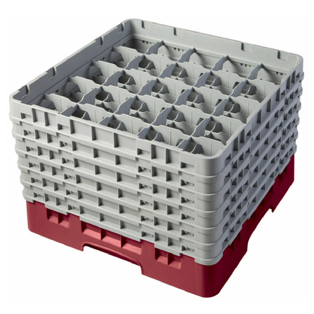 Cambro 25S1114416 Camrack® Glass Rack With (6) Soft Gray Extenders Full Size