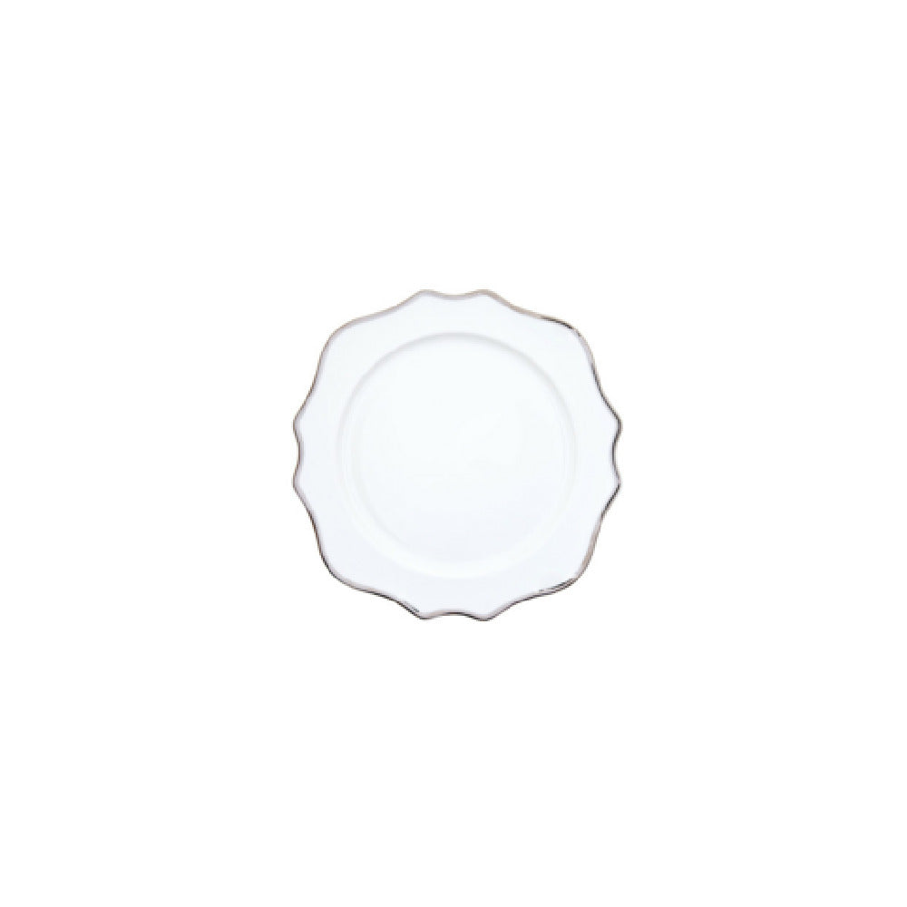 Fortessa RRP.TRIESTEP.02 China Trieste Platinum Salad Plate 8.25" (21cm) Dishwasher Safe