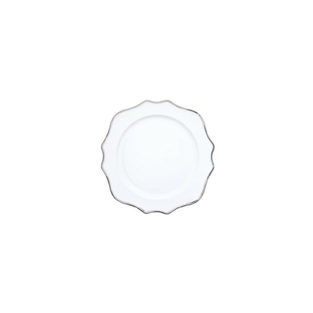 Fortessa RRP.TRIESTEP.02 China Trieste Platinum Salad Plate 8.25" (21cm) Dishwasher Safe