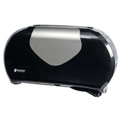 San Jamar R4070BKSS Summit Twin Bath Tissue Dispenser 20-1/4"W X 11-9/10"D X 5-7/8"H