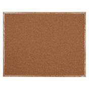Aarco OB4860 Bulletin Board 60"W X 48"H Natural Pebble Grain Cork