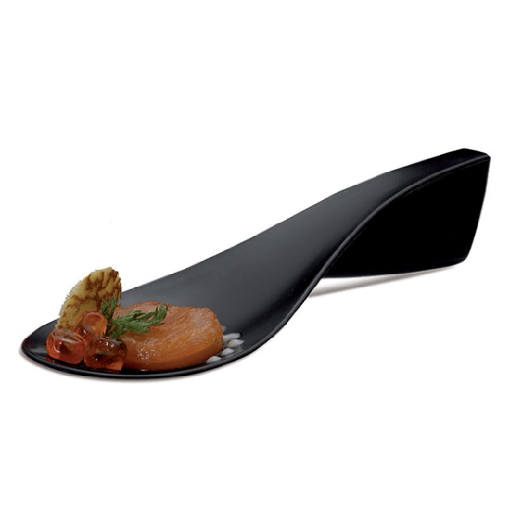 JB Prince RB336 B Tast Compostable Bio-Plastic Tasting Spoon 4.75"W X 1.5"W Black