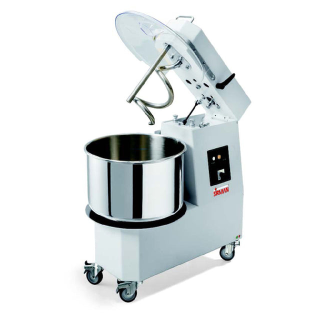 Sirman 40874556 HERCULES 40 TA Spiral Dough Mixer 43 Qt. Removable Stainless Steel Bowl