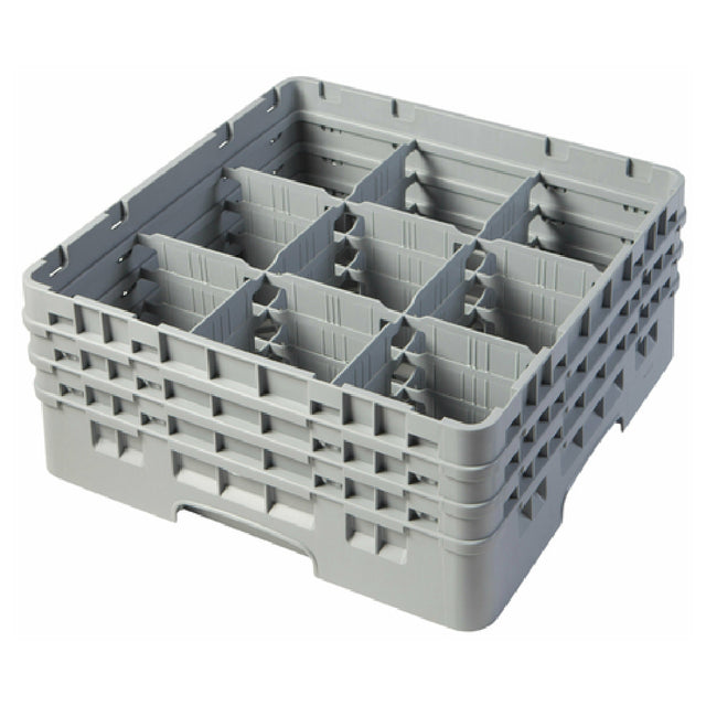 Cambro 9S638151 Camrack® Glass Rack With (3) Soft Gray Extenders Full Size
