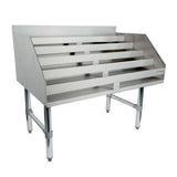 Empura ELS3623 - Underbar Liquor Display Stand, 36"W X 23"D X 33"H, 18 Gauge 304 Ss Bottom/back/sides/hat Channel And Steps