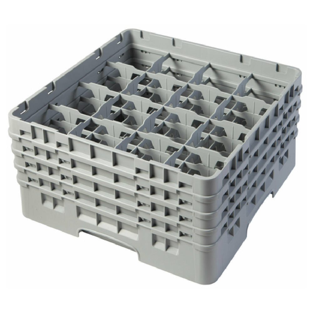 Cambro 16S800151 Camrack® Glass Rack With (4) Soft Gray Extenders Full Size