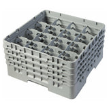 Cambro 16S800151 Camrack® Glass Rack With (4) Soft Gray Extenders Full Size