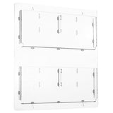 Alpine Industries ADI640-2923-CLR Hanging Magazine Rack 23" X 29" Adjustable Pockets