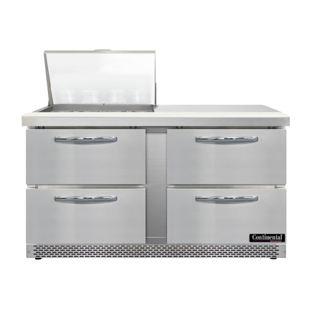 Continental Refrigerator D60N12M-FB-D Designer Line Mighty Top Sandwich Unit Front Breather